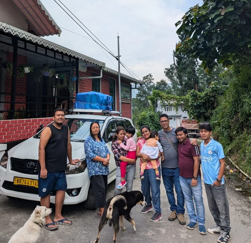 The host family at Manjushree Homestay by Orange Sky